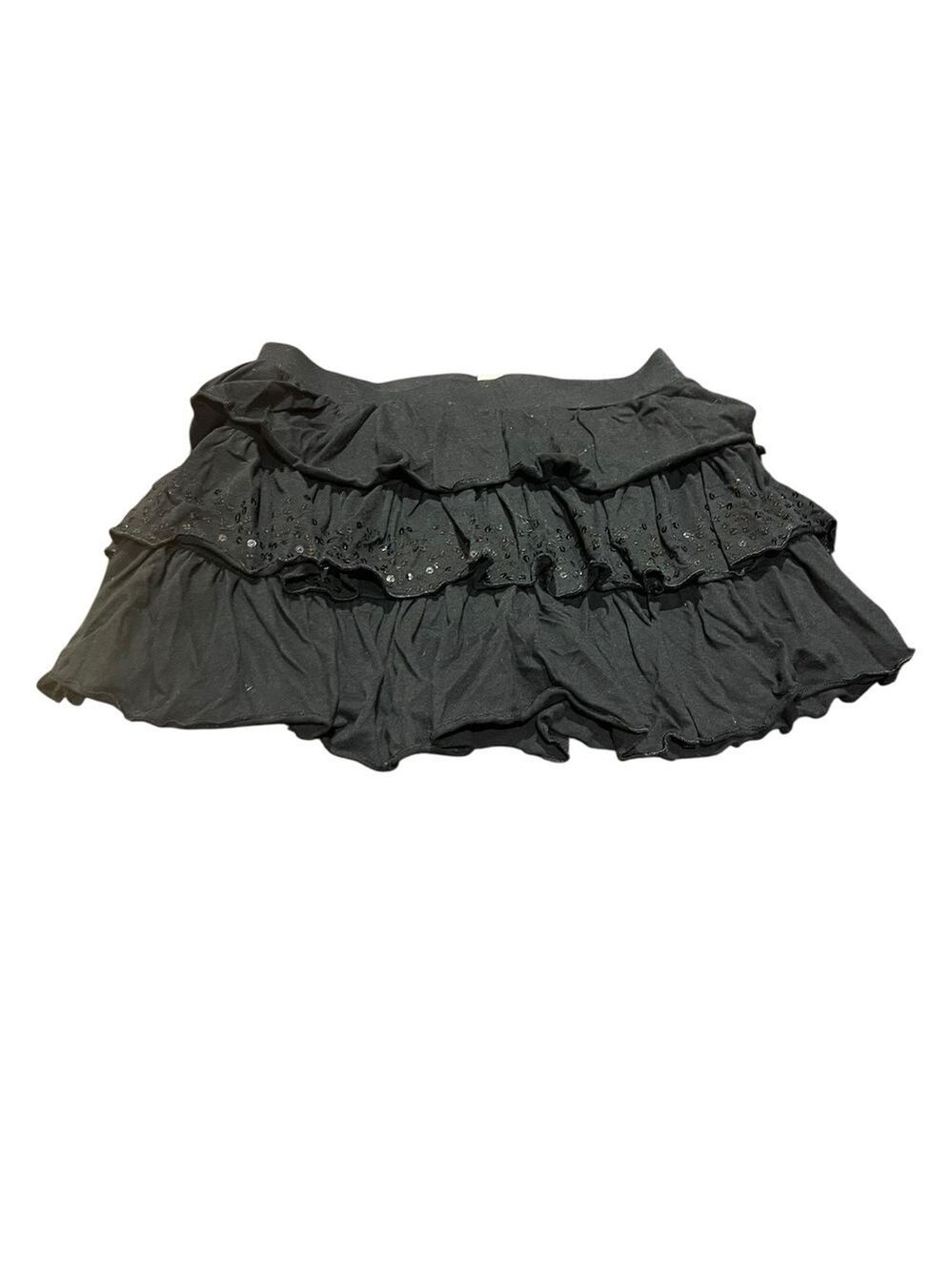 SO Black Layered Mini Skirt Extra Large